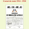 Carnet de route 1914-1918